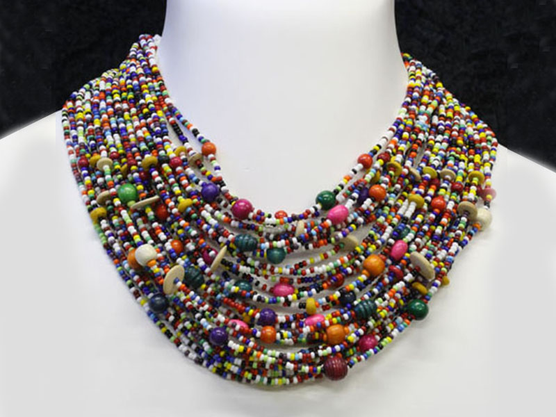 Multi colour with beads Multi colour with beads