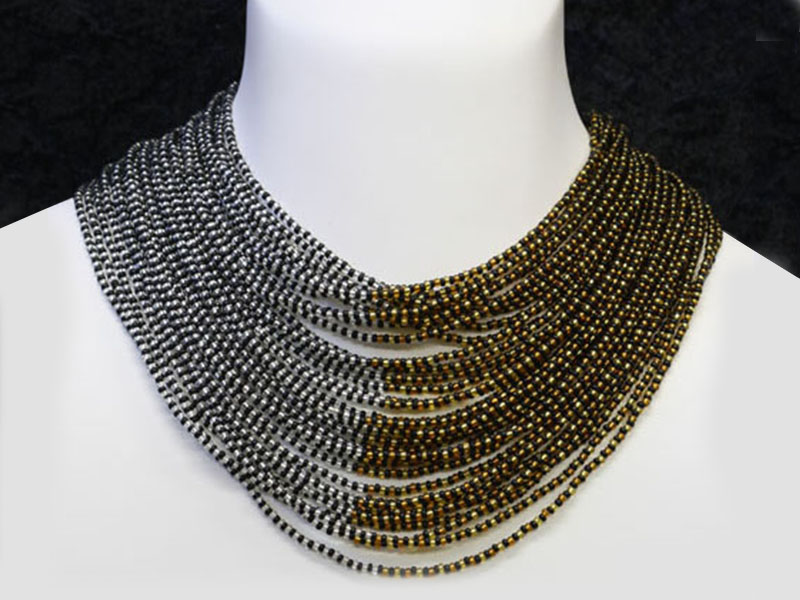 Brown, black and silver Brown, black and silver