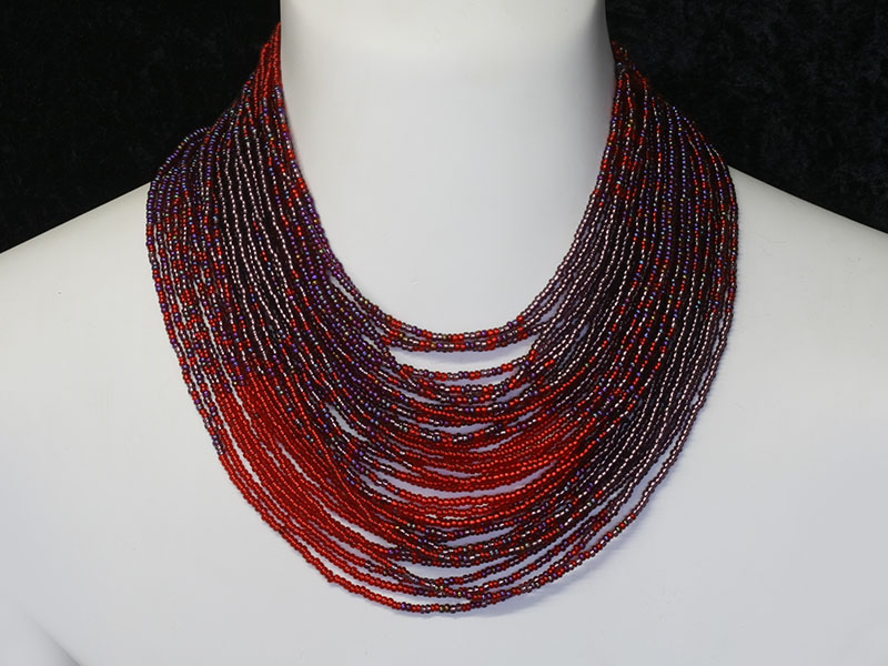 Red and gun metal Red and gun metal