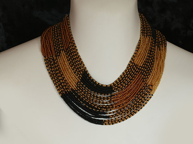 Brown, amber and black Brown, amber and black