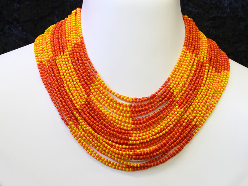 Orange and red