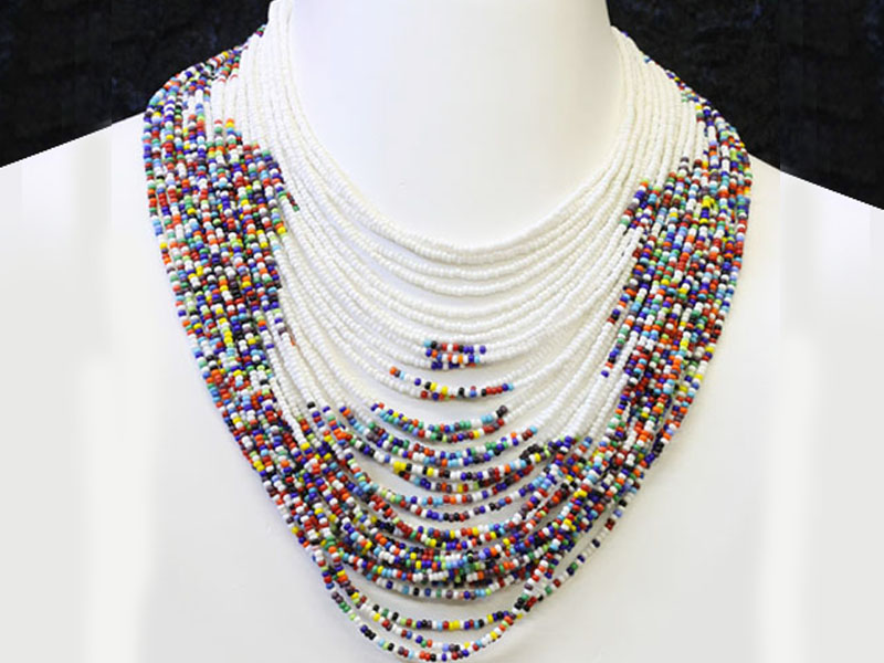 Multi colour and white Multi colour and white