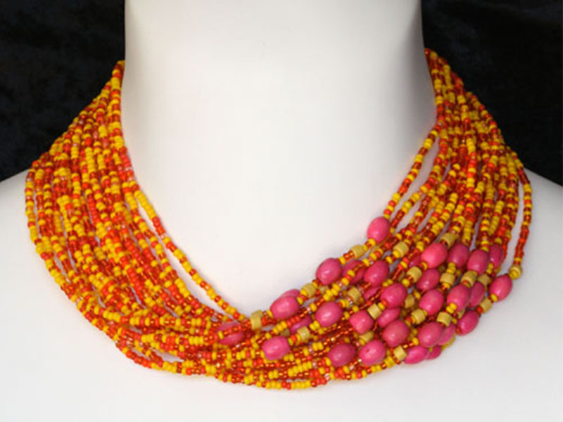 Orange, yellow and fancy accent beads Orange, yellow and fancy accent beads