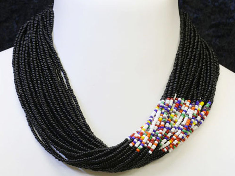 Black with multi colour Black with multi colour