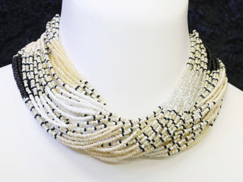 Cream, white and black Cream, white and black