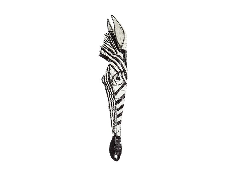 Beaded Wall Hanging Zebra Head Beaded Wall Hanging Zebra Head