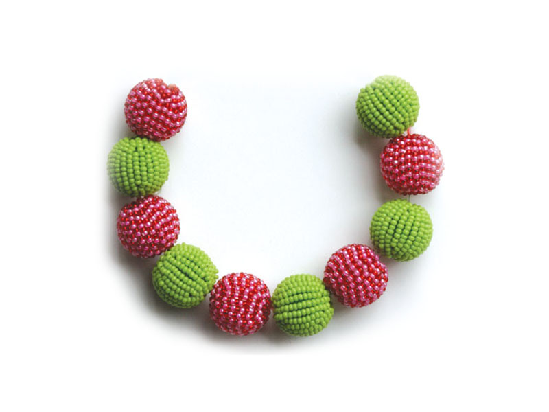 Green, pink and red Green, pink and red