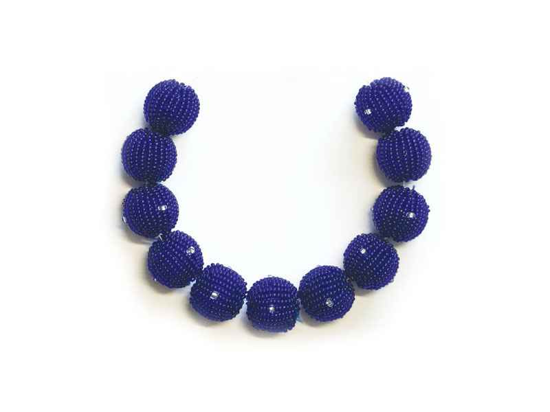 Blue with transparent bead Blue with transparent bead