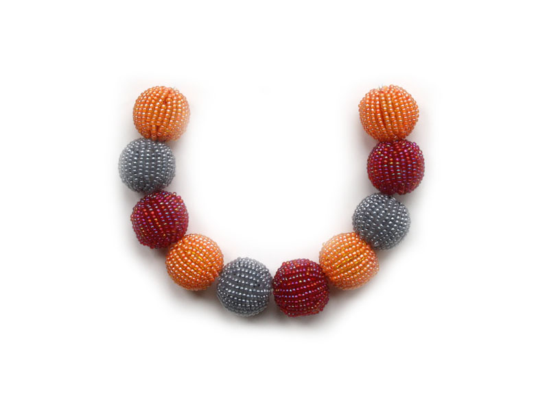Grey, orange and red Grey, orange and red