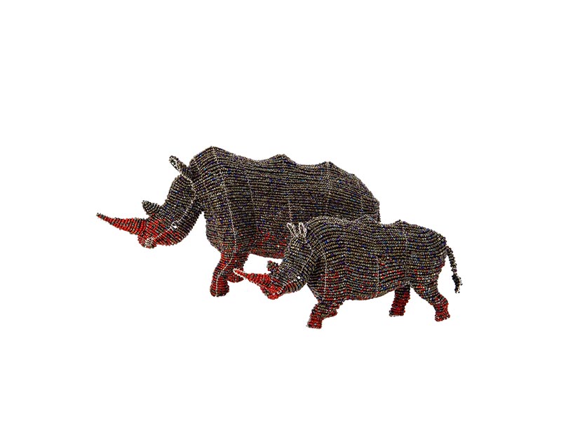 Small Locked Horn Rhino Small Locked Horn Rhino