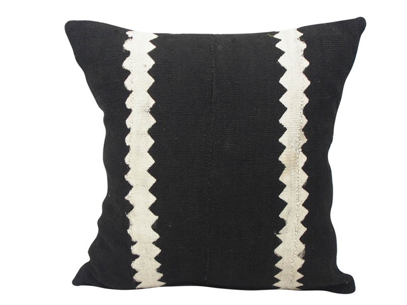 50 x 50 cm /20" x 20" Black with White Bands 50 x 50 cm /20" x 20" Black with White Bands