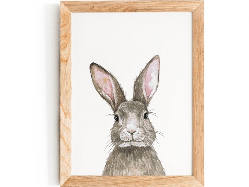 Water Colour Rabbit Print 