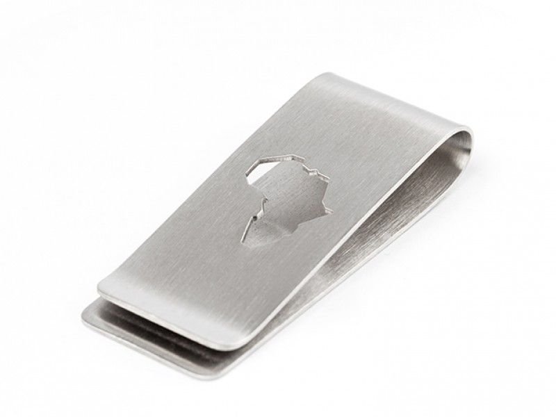Africa Cut Money Clip Africa Cut Money Clip