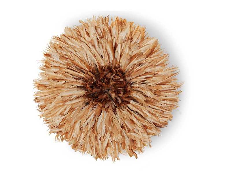 Juju Feather Hat Natural Brown Juju Feather Hat Natural Brown