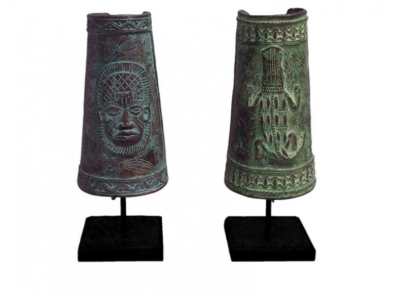 Benin Tall Bronze Cuff Benin Tall Bronze Cuff