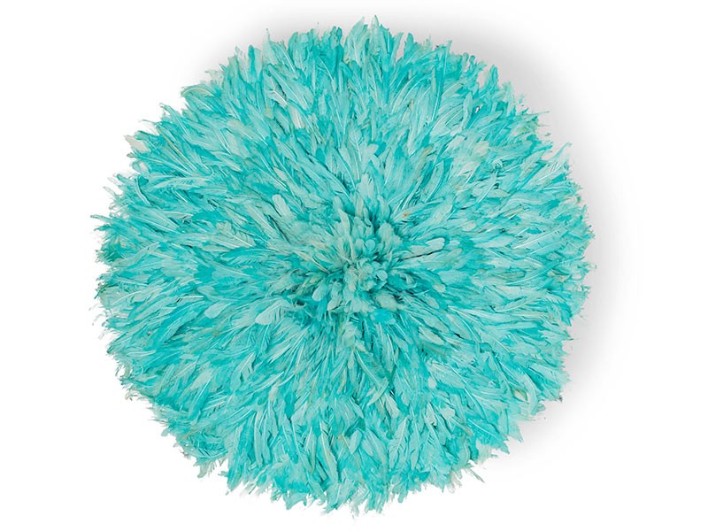 Juju Feather Hat Turquoise Juju Feather Hat Turquoise