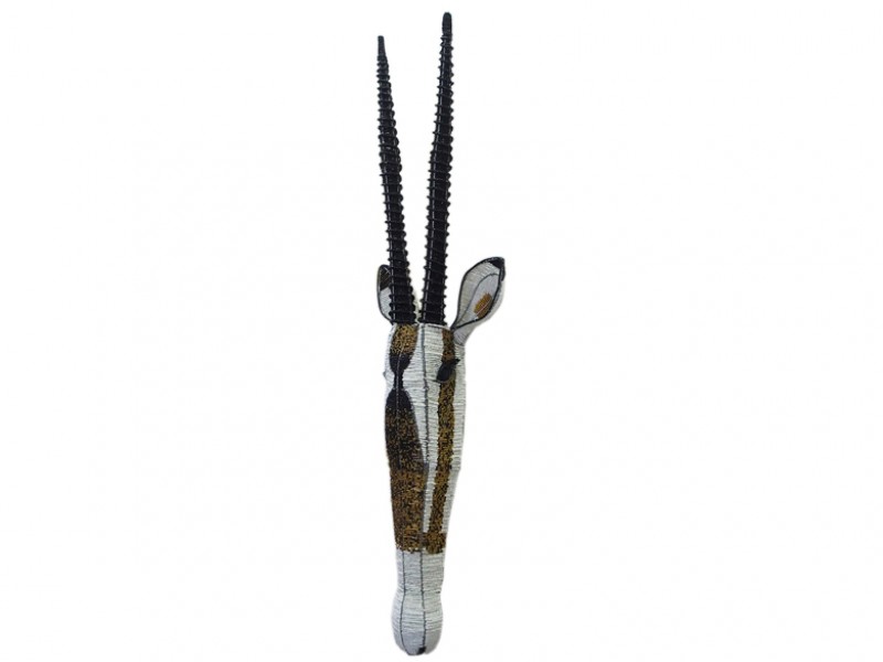 Beaded Wall Hanging Oryx Head
