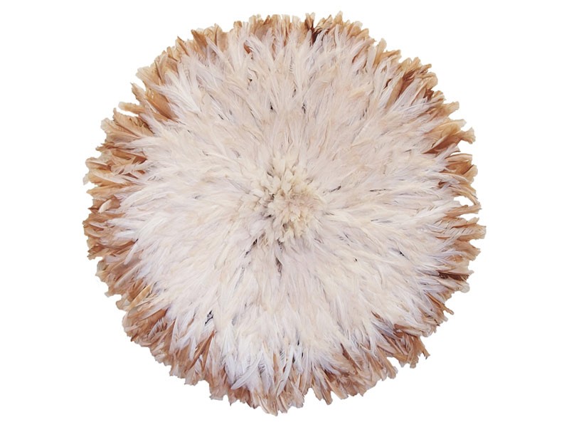 Juju Feather Hat Natural and Ivory Juju Feather Hat Natural and Ivory