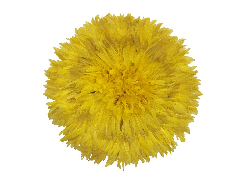 Juju Feather Hat Yellow Juju Feather Hat Yellow