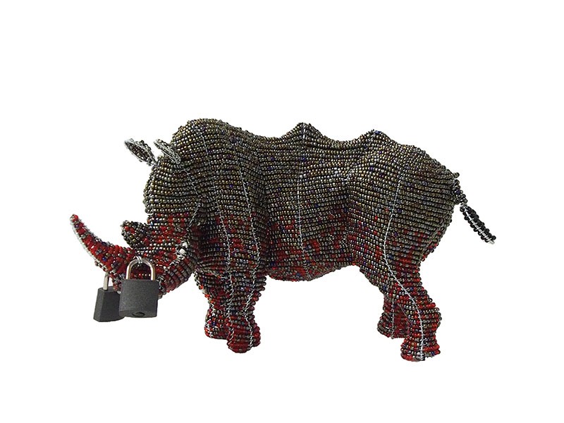 Locked Horn Rhino Small Locked Horn Rhino Small