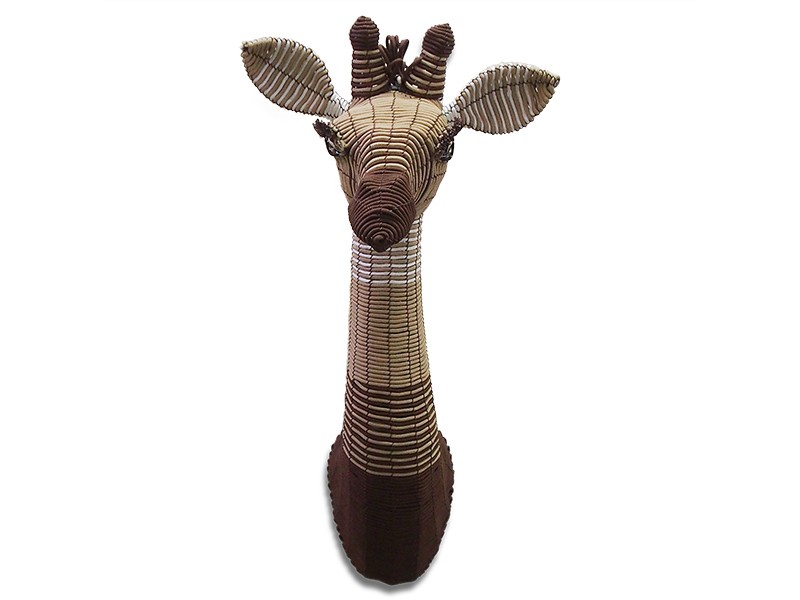 Large Rope Giraffe Head Wall Hanging Large Rope Giraffe Head Wall Hanging