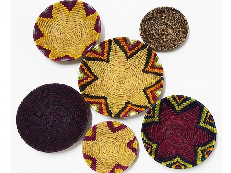 Eswatini 6 Piece Wall Basket Set Eswatini 6 Piece Wall Basket Set