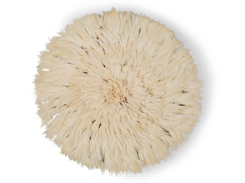 Juju Feather Hat White Juju Feather Hat White