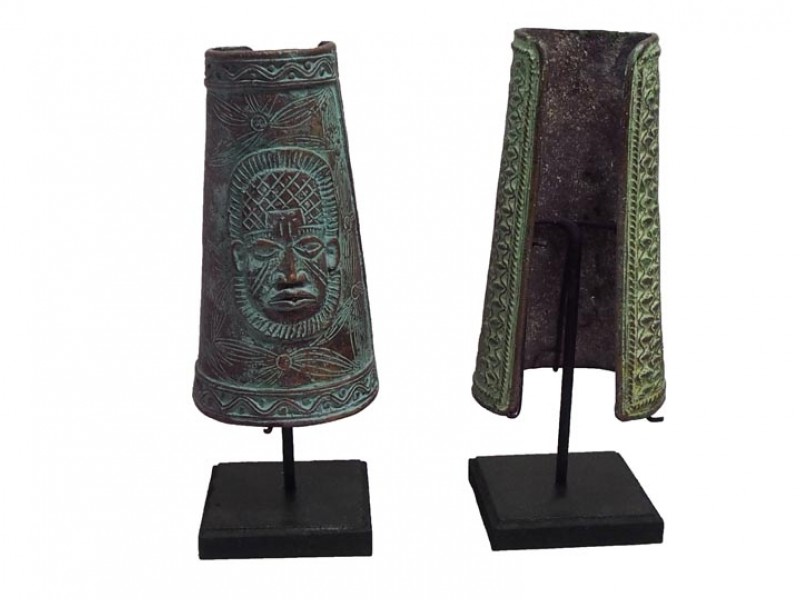 Benin Tall Bronze Cuff Benin Tall Bronze Cuff
