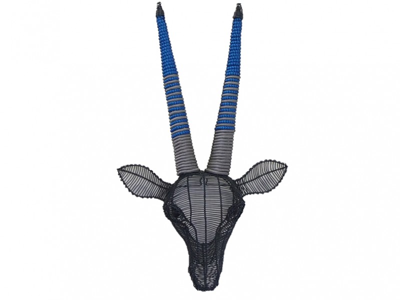 Charcoal with Blue and Grey Rope Charcoal with Blue and Grey Rope