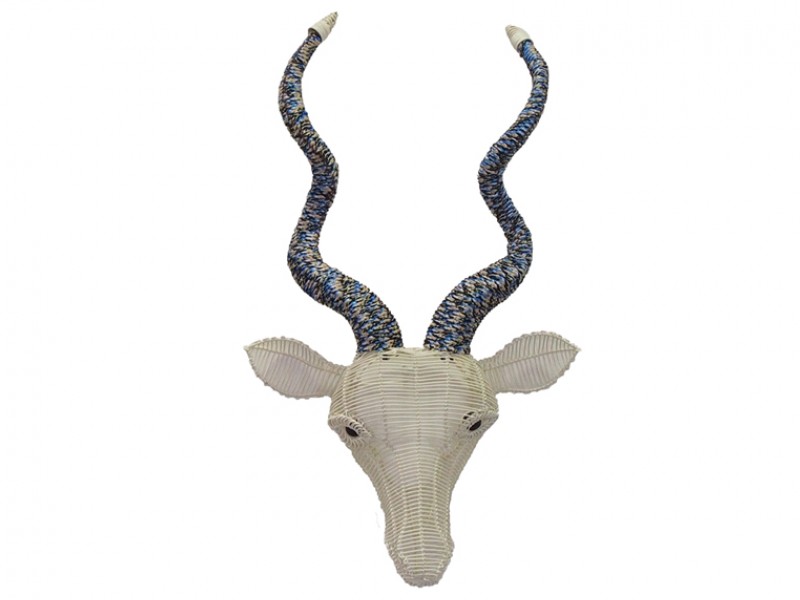 Ivory with Blue and Beige Speckled Rope Ivory with Blue and Beige Speckled Rope