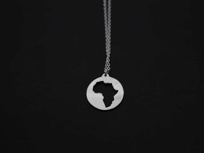 Africa Map Necklace Africa Map Necklace