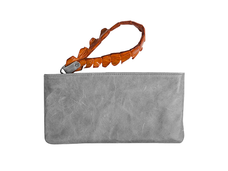 Candy Clutch - Small - Leather With Croc Wristlet Candy Clutch - Small - Leather With Croc Wristlet