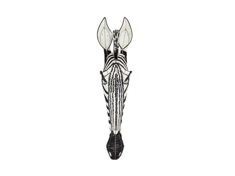 Beaded Wall Hanging Zebra Head Beaded Wall Hanging Zebra Head